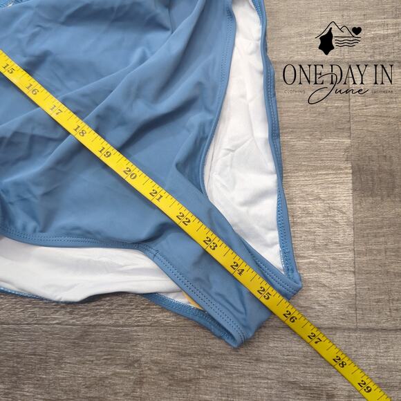 Eomenie Cross Front Cut Out One Piece Swimsuit Size XS - Picture 6 of 7